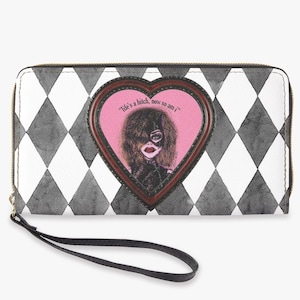 Catwoman PU Leather Wristlet Clutch Wallet – 90s Alternative Gothic Creepy Cute Selina Kyle Aesthetic