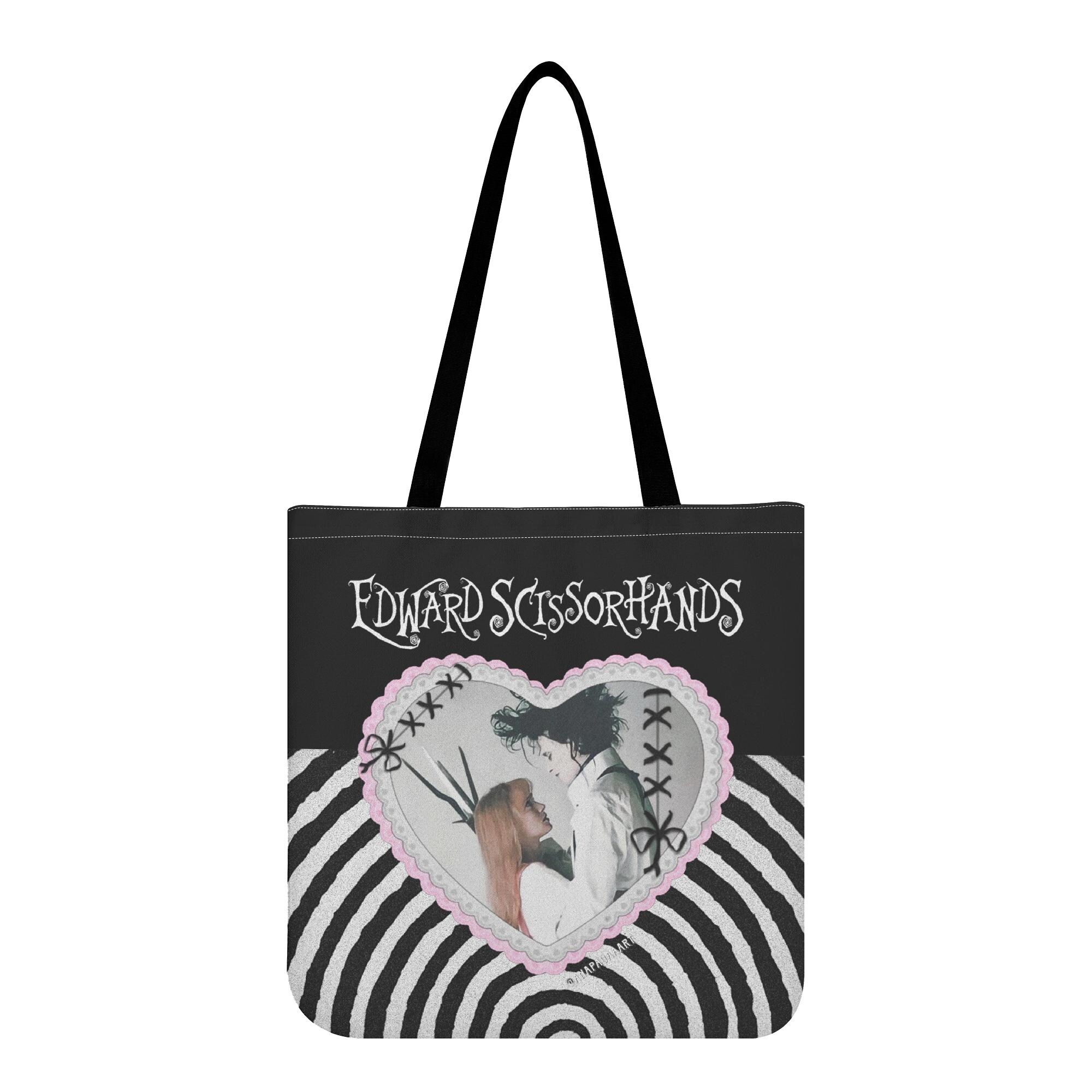 Romantic Goth Edward Scissorhands Tote Bag – Tim Burton Aesthetic