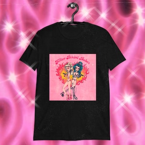 Bikini Babes Flames T-shirt/ Retro clothing woman Yk2 2000s fashion clothes