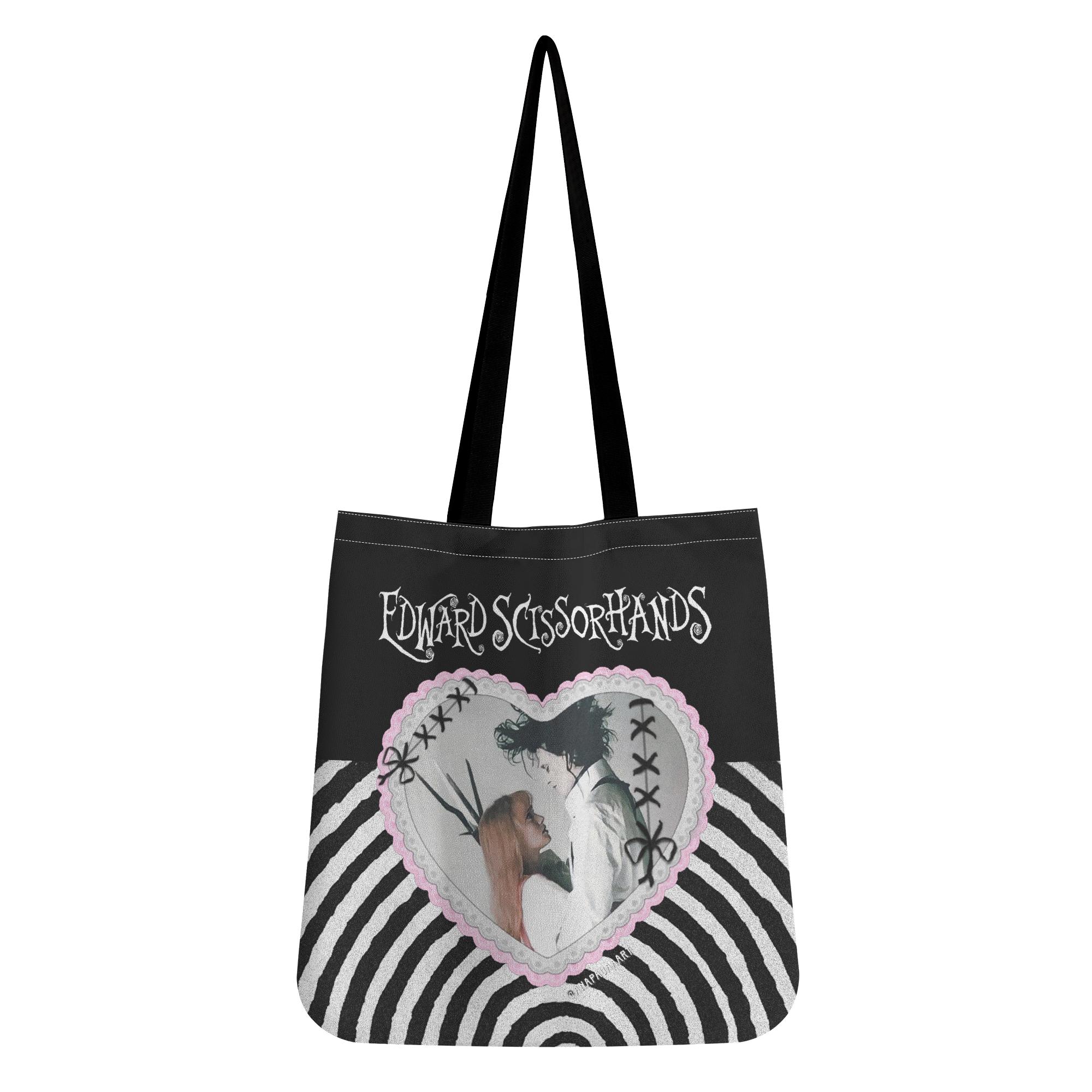 Romantic Goth Edward Scissorhands Tote Bag – Tim Burton Aesthetic
