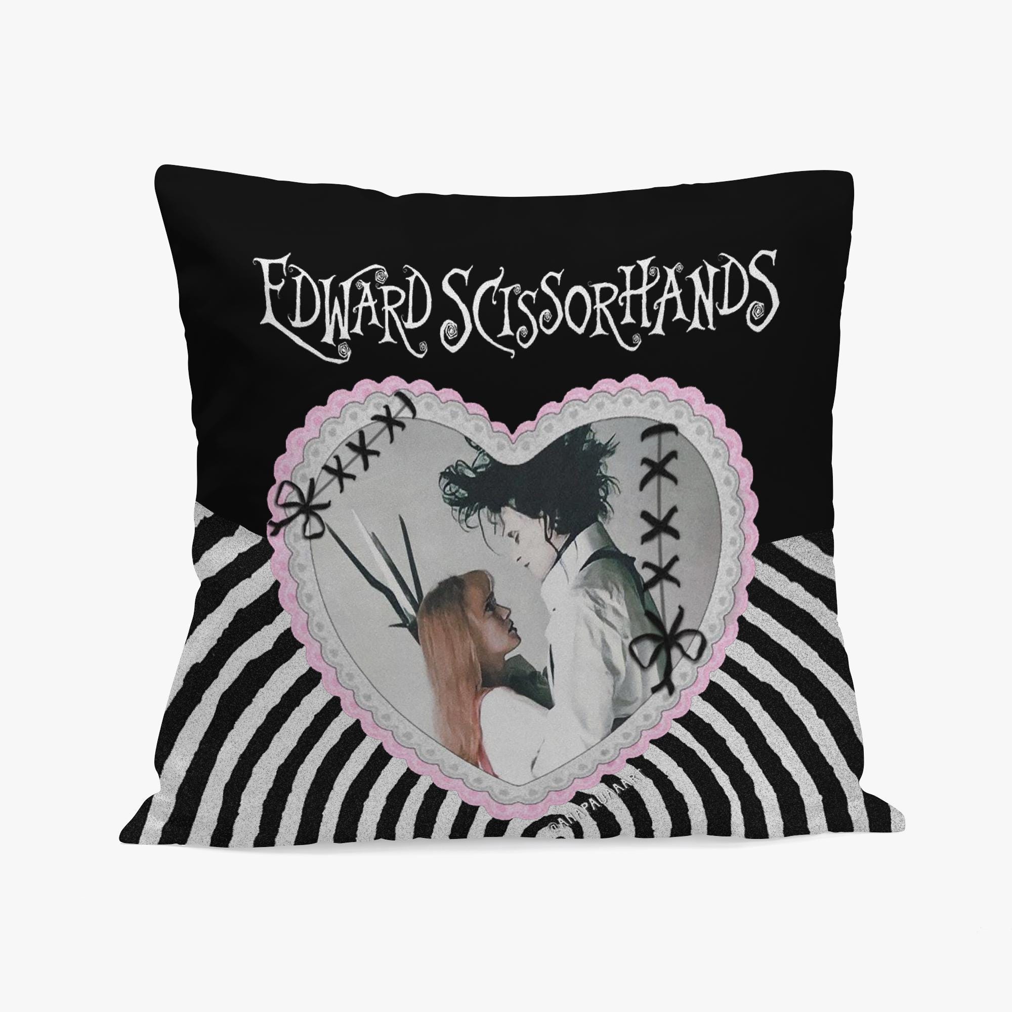 Edward Scissorhands Gothic Throw Pillow Cover – Tim Burton