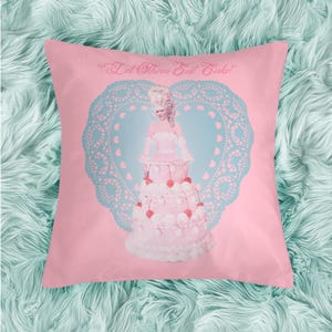 Marie Antoniette Cake Dress Pillow Case - Chabby Chic Home Decor - Sofia Coppola Yk2 Movie - French Girly Dorm - Feminine Aesthetic Room