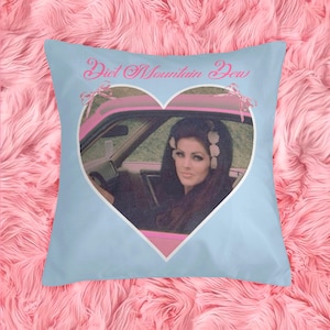 Priscilla Presley Pillow Case - Coquette Dorm Decor - Sofia Coppola Film Aesthetic - Lana del rey core - gift for girly girl - old hollywood