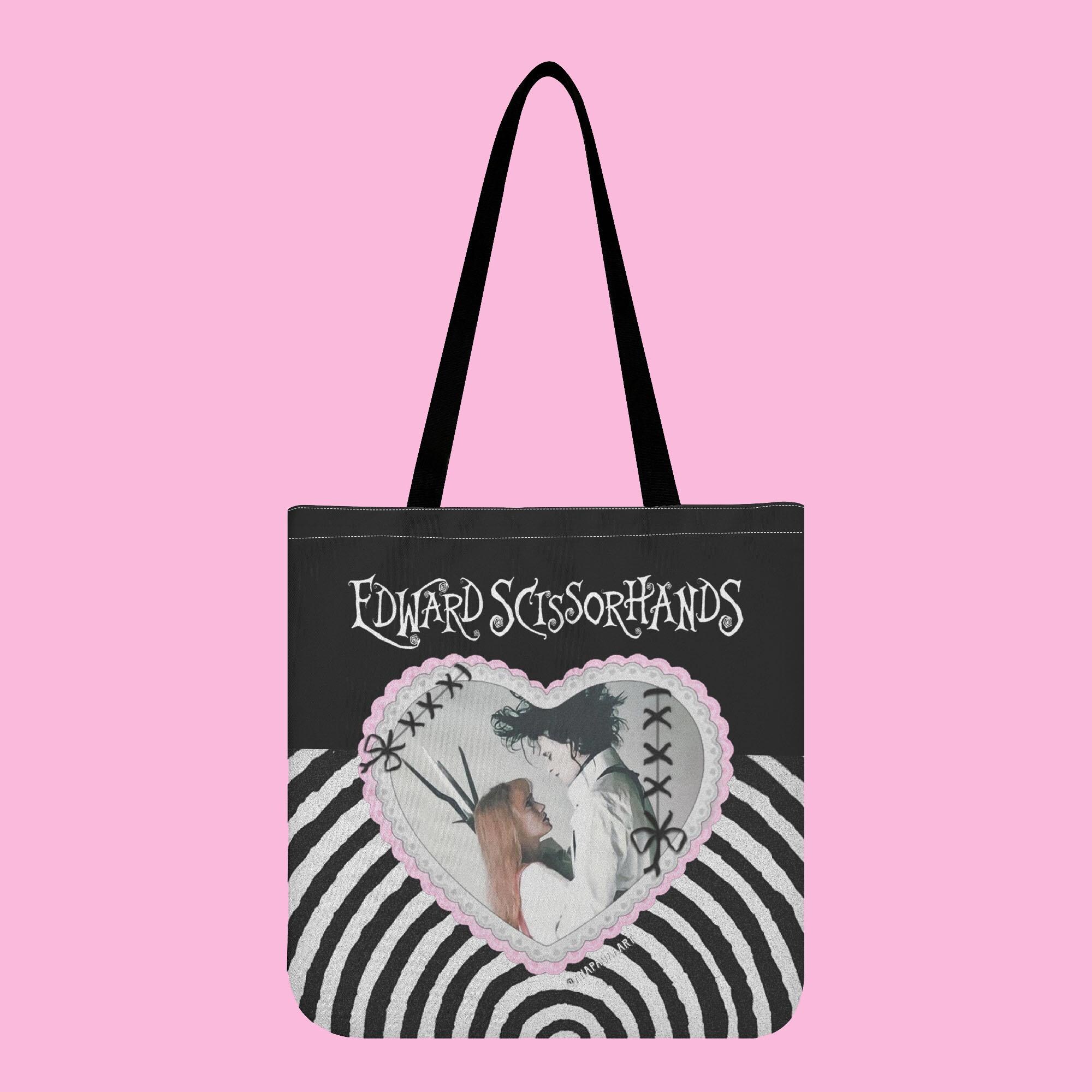 Burton × fragment design HANDY TOTE Romantic Goth Edward Scissorhands Tote Bag – Tim Burton Aesthetic