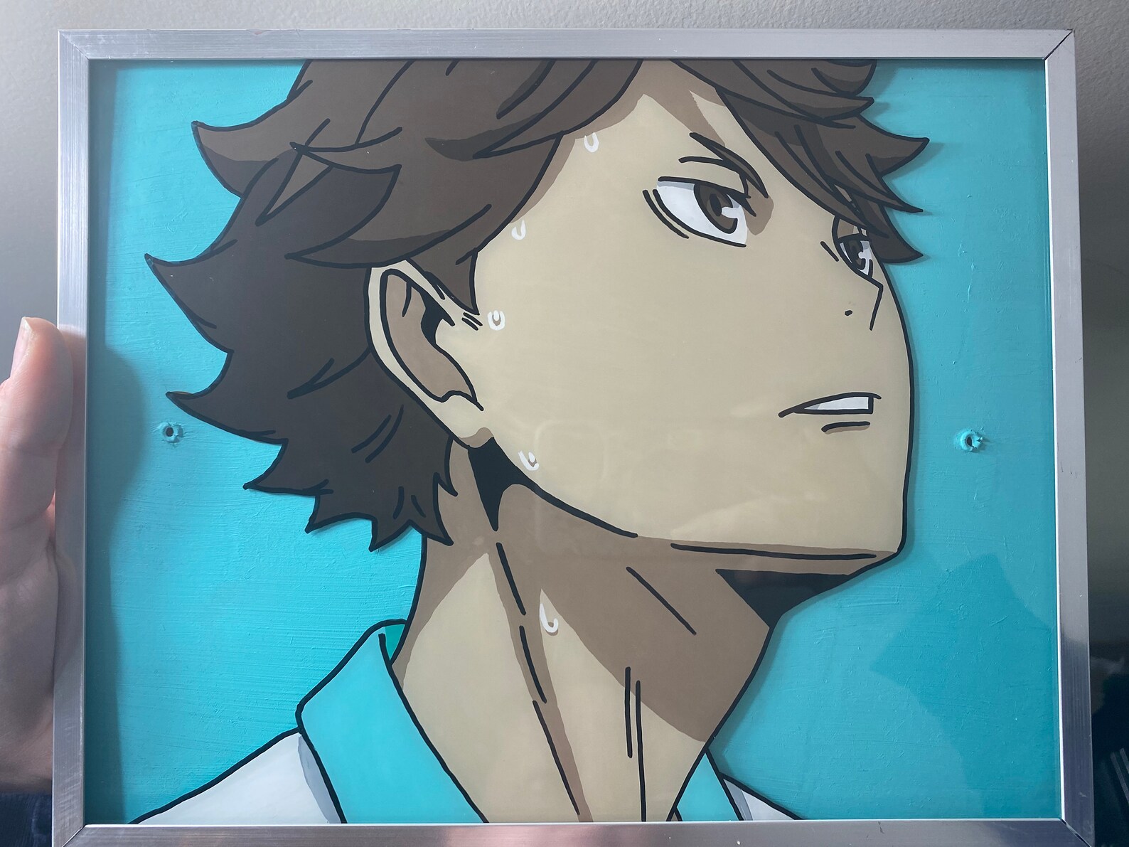 Tooru Oikawa Haikyuu Glass Painting Etsy