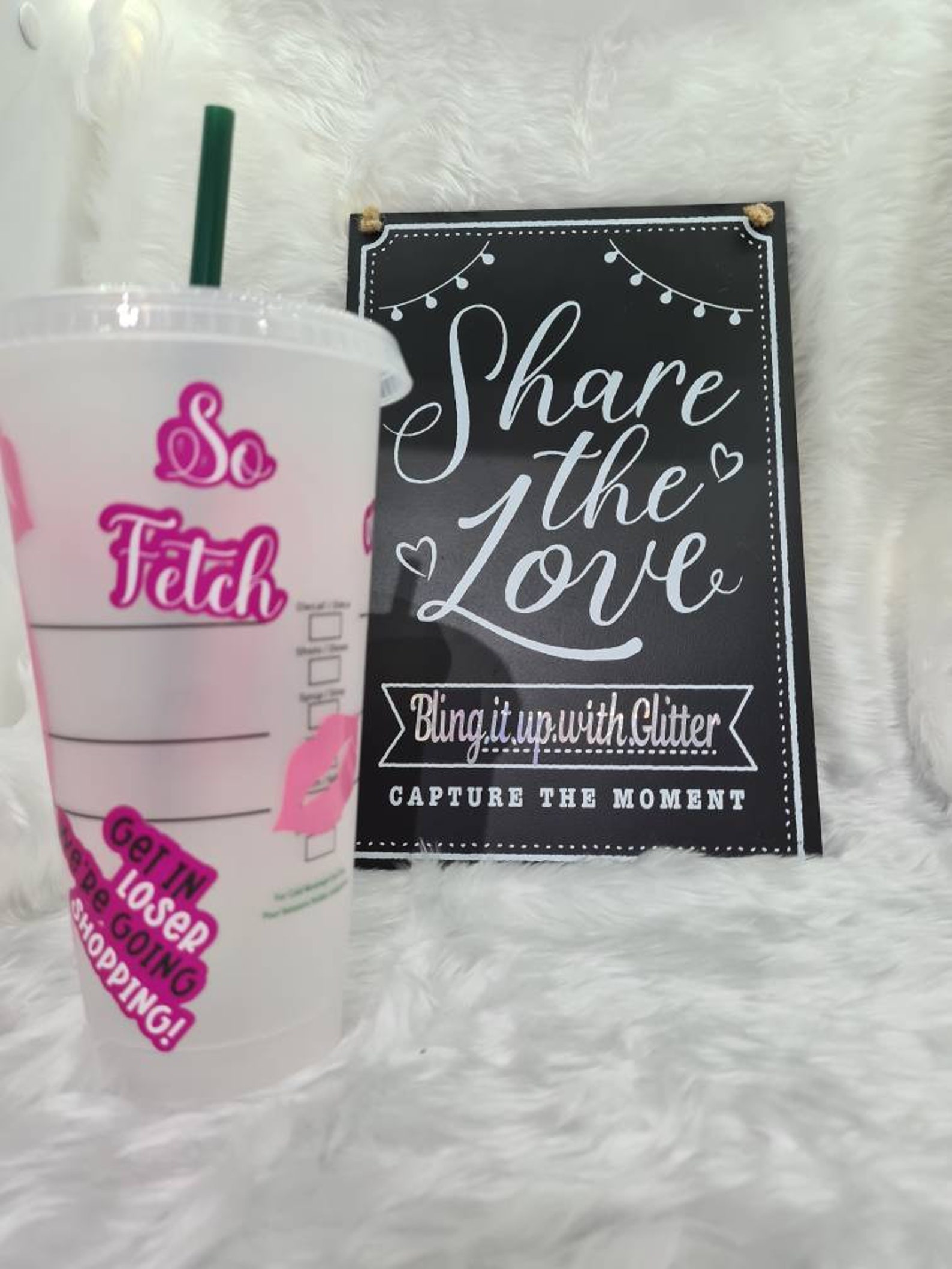 MEAN GIRLS Genuine 24oz Starbucks frosted Venti Cup. Complete Etsy