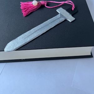 Hand Carved Wooden Sword Bookmark