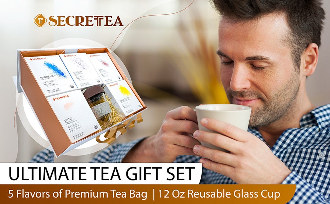 SECRETEA Luxury Tea Gift Box 5 Flavors Tea 75 Tea Bags Etsy