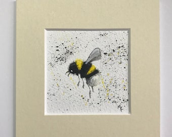 Original watercolour bee