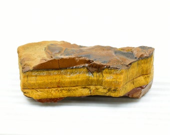 Raw Yellow Tiger Eye Gemstone, Natural Rough Stone (639.00 cts)