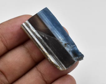 Natural blue opal Rough Slice , Owyhee Blue opal Slab fine color & quality gemstone  Loose Gemstone For Jewelry Making Gemstone