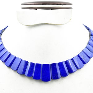 Natural Lapis Lazuli Necklace , Royal Blue lapis lazuli Necklaces , Layout Necklace , Beaded Lapis Lazuli Necklace , Handmade Lapis Lazuli ,