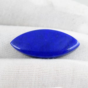 Royal Blue Natural Lapis Lazuli Cabochon Gemstone, 30X13 MM Flat back 19ct Lapis Lazuli Cabochon Polished Lapis Lazuli Loose Gemstone