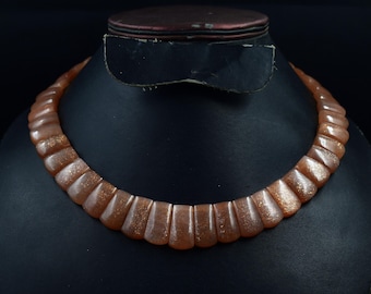 Moonstone Sunstone Beaded Choker: 13 Inch Handmade Gemstone Necklace