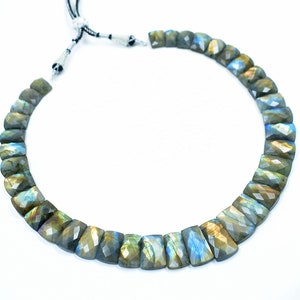 Labradorite Beaded Necklace Flashy Labradorite Necklace Choker Style Necklace Faceted Labradorite Necklace Charm Labradorite Necklace Layout