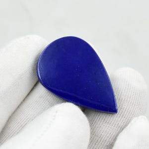 Royal Blue Natural Lapis Lazuli Cabochon Gemstone, 31X20 MM Flat back 28ct Lapis Lazuli Cabochon Polished Lapis Lazuli Loose Gemstone