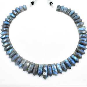 Labradorite Necklace Choker Style Necklace Multi Labradorite Faceted Beads Labradorite For Gift