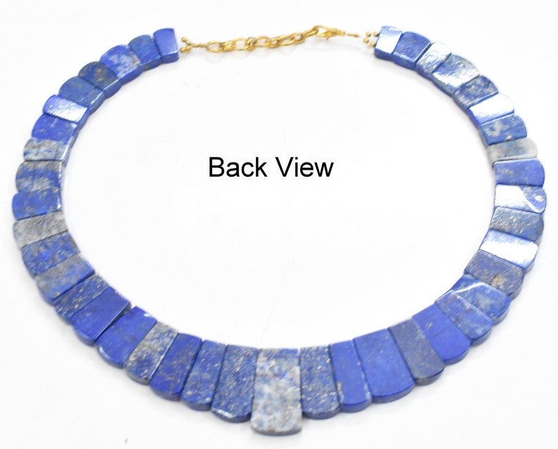 Lapis Lazuli Bead Necklace Blue Lapis lazuli Necklace Lapis Lazuli Necklace Lapis Lazuli Handmade Necklace 450 Ct 14.00 Inches