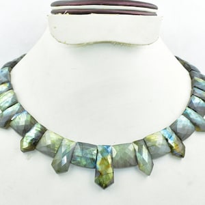 Labradorite Flashy Necklace Choker Labradorite Necklace Beaded Labradorite Necklace Layout Labradorite Necklace Gemstone