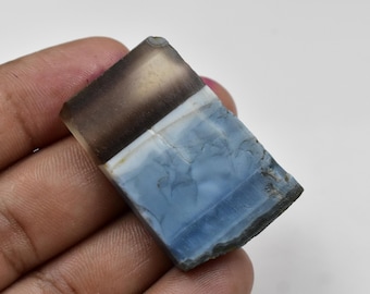 Natural blue opal Rough Slice , Owyhee Blue opal Slab fine color & quality gemstone  Loose Gemstone For Jewelry Making Gemstone