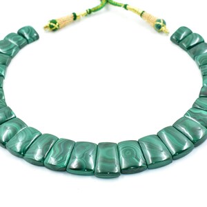 Malachite Necklace Green Malachite Choker Style Necklace Healing Malachite Layout Malachite Necklace Green Gemstone