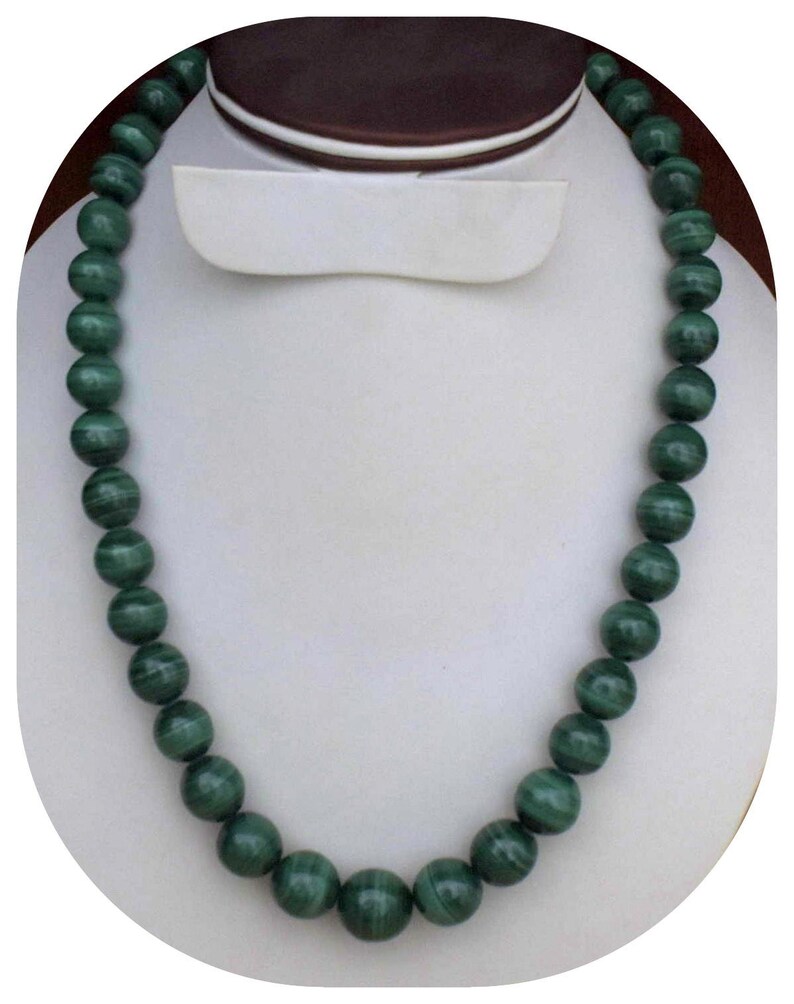 ,African Mins inches,909 Ct..,Gift for Her beads,Malachite gemstone loose semi precious stone,18 Malachite beads Necklaces AAA+Quality