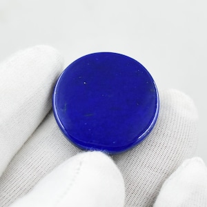 Royal Blue Natural Lapis Lazuli Cabochon Gemstone, 25X25 MM Flat back 31ct Lapis Lazuli Cabochon Polished Lapis Lazuli Loose Gemstone