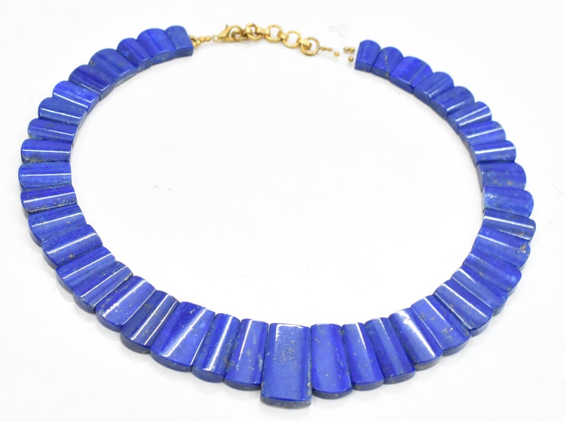 Lapis Lazuli Bead Necklace Blue Lapis lazuli Necklace Lapis Lazuli Necklace Lapis Lazuli Handmade Necklace 450 Ct 14.00 Inches