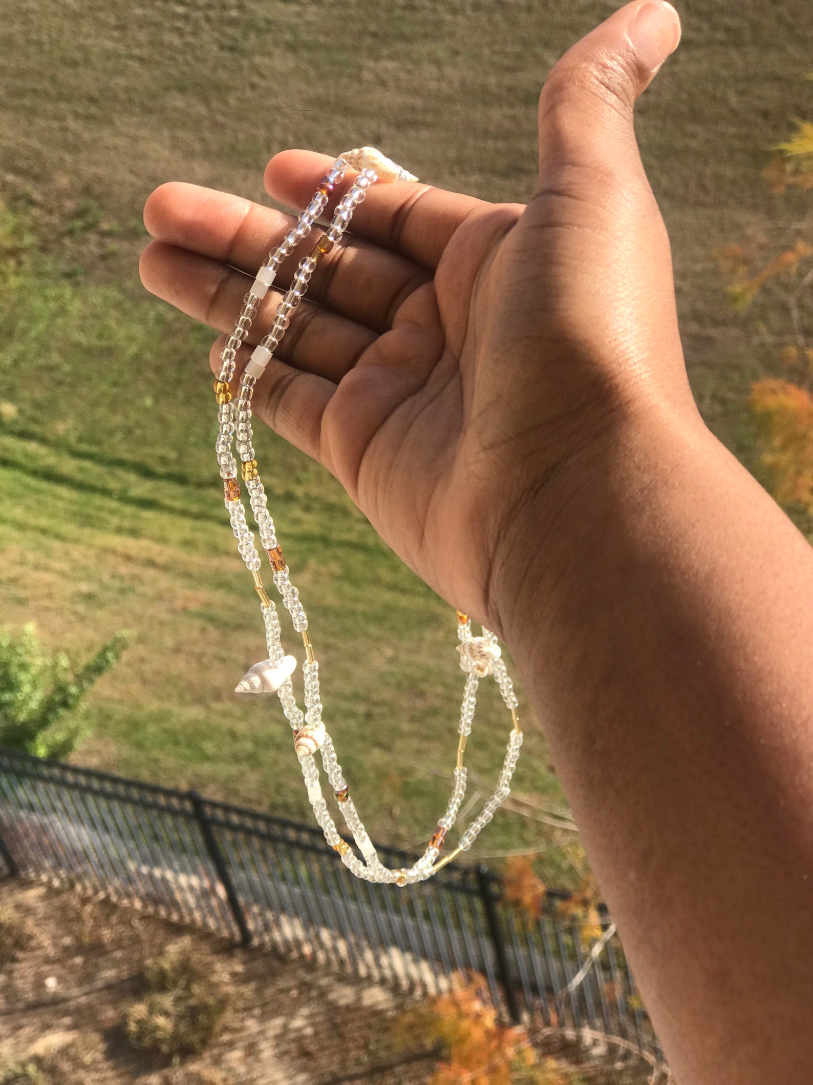 Clear Waist beads with Seashells and Accessories with and Etsy