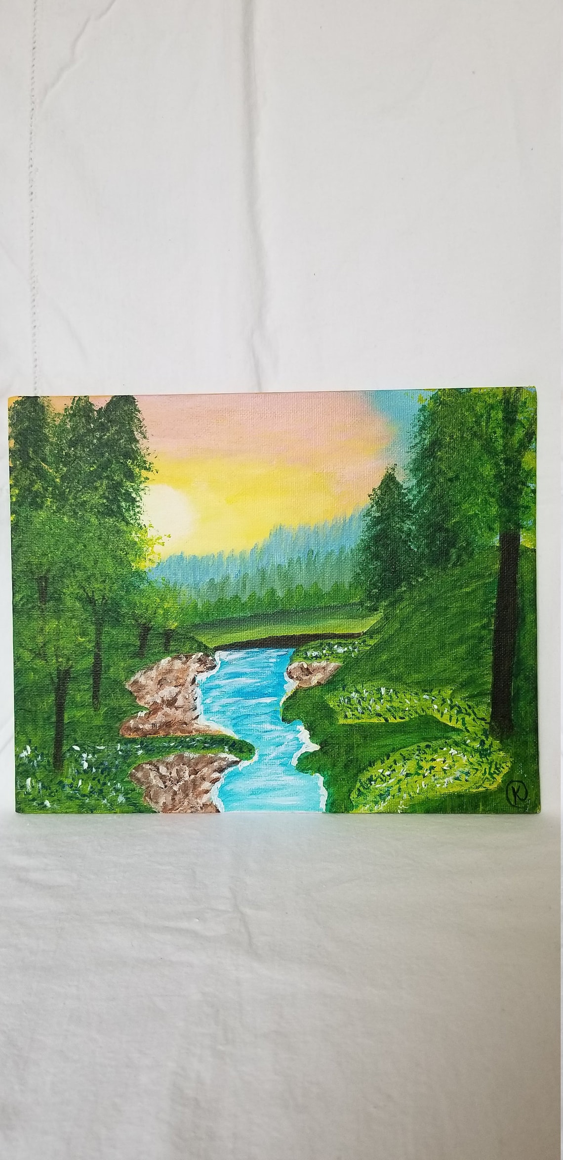 8x10 acrylic painting on canvas board Etsy
