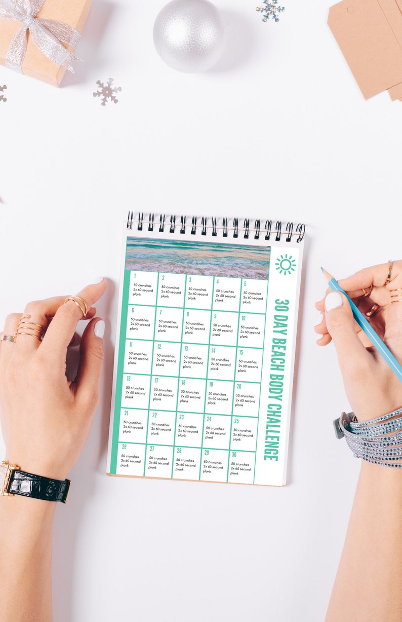30 Day Workout Challenge Printable - Printable Workout Calendar - 30 ...