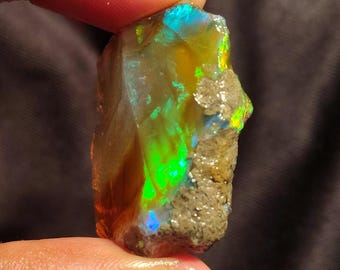 52.00 Carat Opal Rough, Fire Ethiopian Opal Gemstone Rough