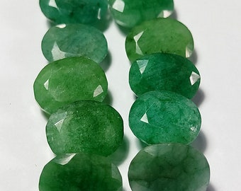 Amazing Quality BARREL(Emerald) Faceted, BARREL (Emerald) Loose Gemstone, For Making Jewellery, Carat Weight-70.15, Pcs10 Lot.