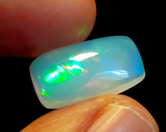 Carat Weight-4.00, 100%  Opal A+ Top Quality Natural Ethiopian Opal Cabochon Lot Welo Opal Making Jewelry, Size-15.5X9X5 MM