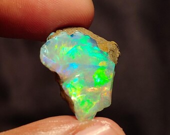 13.00 Carat Opal Rough, Fire Ethiopian Opal Gemstone Rough