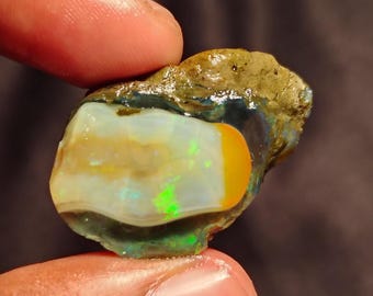 47.00 Carat Opal Rough, Fire Ethiopian Opal Gemstone Rough