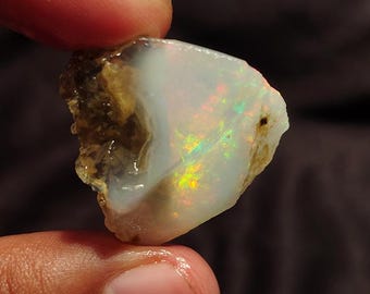 41.00 Carat Opal Rough, Fire Ethiopian Opal Gemstone Rough