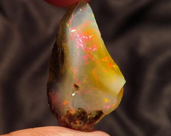 37.00 Carat Opal Rough, Fire Ethiopian Opal Gemstone Rough