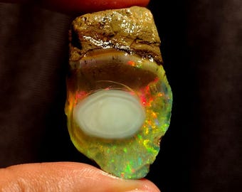 41.00 Carat Opal Rough, Fire Ethiopian Opal Gemstone Rough