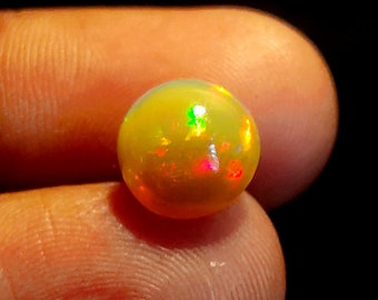 Carat Weight-2.25, 100%  Opal A+ Top Quality Natural Ethiopian Opal Cabochon Lot Welo Opal Making Jewelry, Size-9X9X5 MM