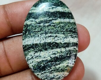 Size-38X26X6 Green Swiss Opal Cabochon, AAA Quality Swiss Opal Gemstone, Natural Swiss Opal Gemstone, Swiss Opal Cab, Carat Weight-44.55