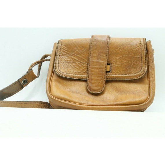 Vintage Classic Leather Shoulder Saddle Bag Flap … - image 1