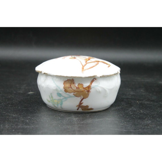 A. Lanternier Limoges Small Round Trinket Box - image 1