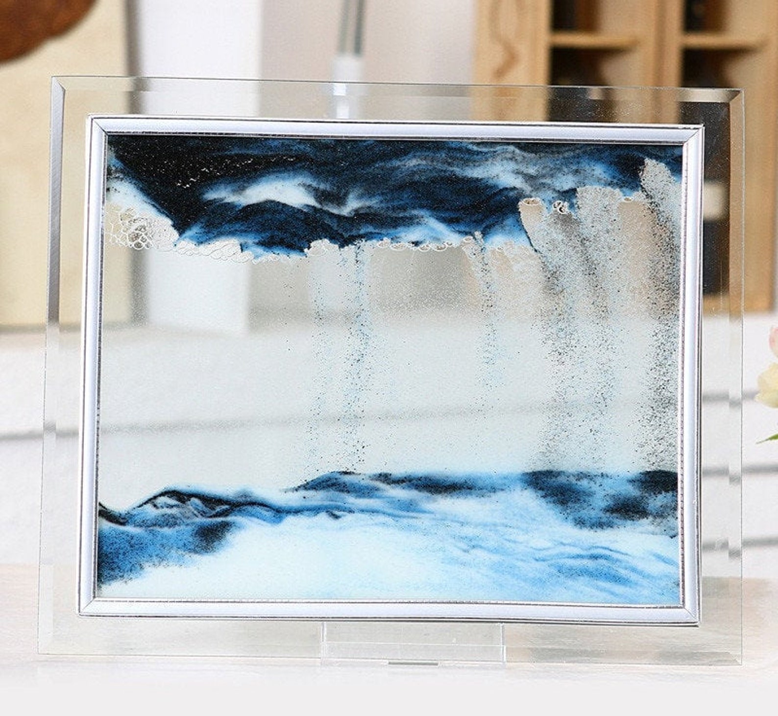 Falling Sand Art Quicksand landscape desk art Moving Sand Etsy