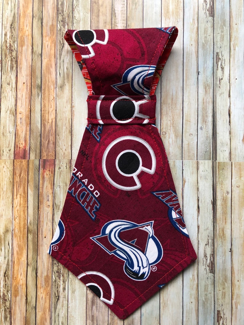 Colorado Avalanche Bow Tie Colorado Avalanche Avs Bow Tie Dog Bow Tie Cat Bow Tie Pet Neck Tie Avs Dog Tie Dog Gift Neck Tie Neck Tie