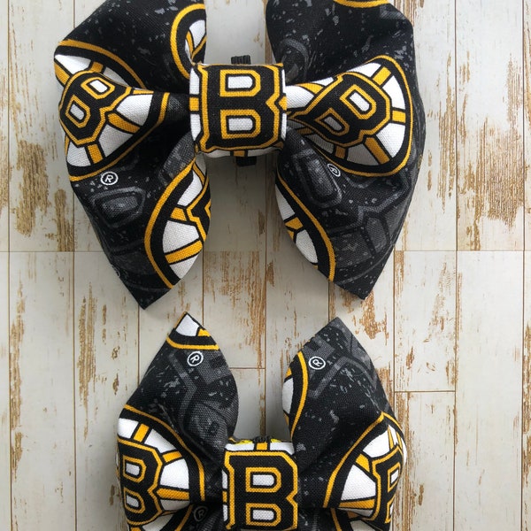 Boston Bruins Pet Bow Tie • Boston Bruins • Bruins Bow Tie • Dog Bow Tie • Cat Bow Tie • Pet Bowtie • Bruins • Dog Gift • NHL Bow ties