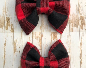 Buffalo Plaid Bow Tie •  Dog Bowtie • Fall/Winter Bow Tie • Cat Bow Ties • Bow Tie • Bowtie • Bow Ties • Buffalo Plaid • Dog Neck Wear •