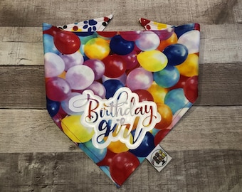 Birthday Dog Bandana / Birthday Bandana / Personalized / Dog•Cat Bandana / Pet Birthday Bandana / Snap Bandana / Birthday Boy • Girl