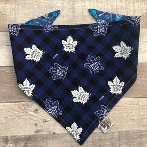 Toronto Maple Leafs Bandana 3 Styles /DogCat Bandana / Pet Bandana / NHL Pet Wear / Snap Bandana / TML Pet Wear / Dog Fashion / image 4