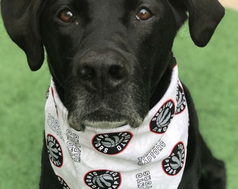 Toronto Raptors Bandana / Toronto Raptors /Dog•Cat Bandana / Pet Bandana / Snap Bandana / Raptors Pet Wear/ NBA Pet Fashion /